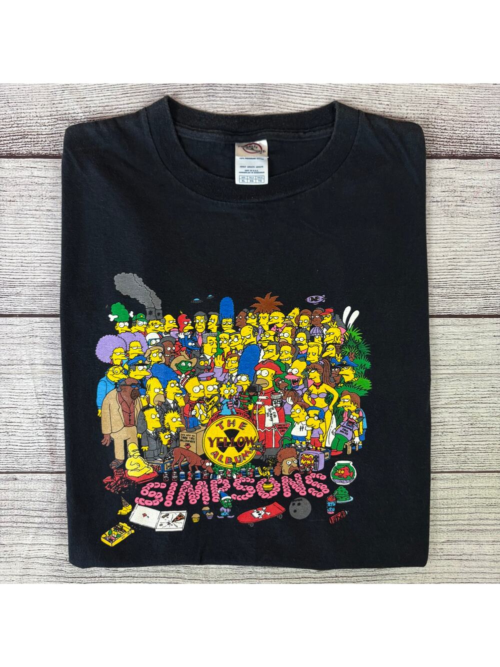 Vintage 2004 The Simpsons "The Beatles" Parody Cartoon T-shirt